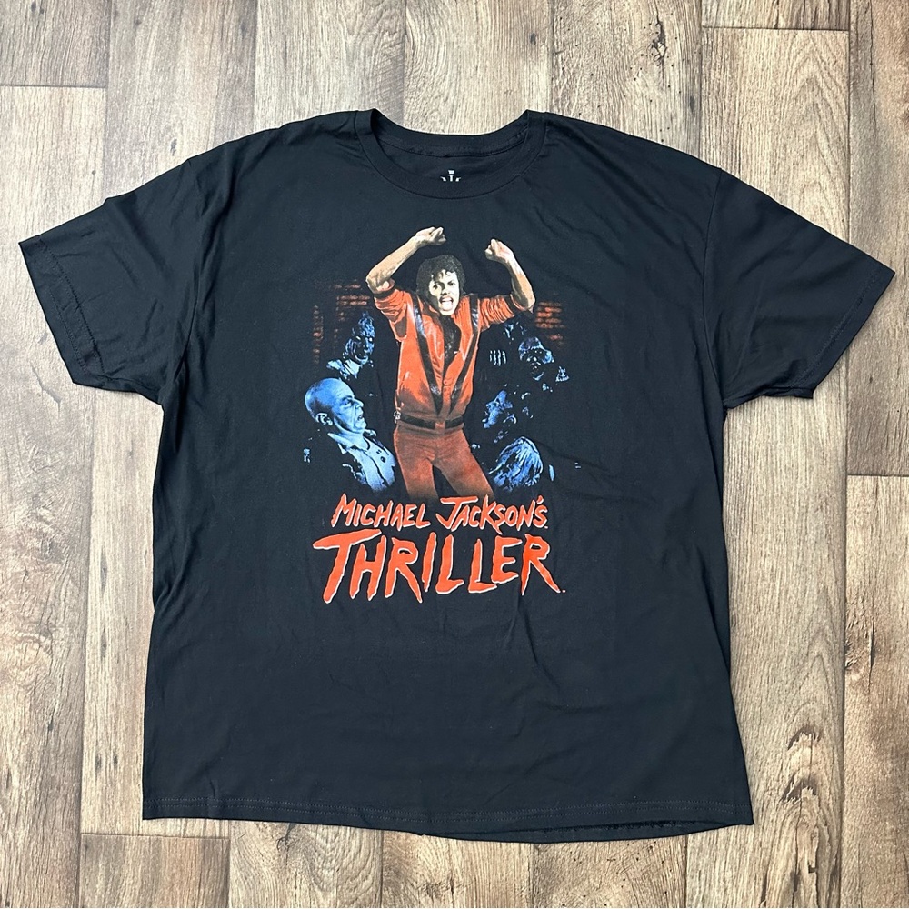 MJ Michael Jackson Graphic T-shirt Size 2XL Black